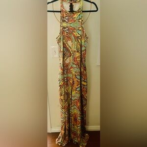 Vibrant Abstract Print Jumpsuit